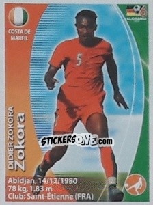 Sticker Didier Zokora - Mundial Alemania 2006. Ediciòn Extraordinaria - Navarrete