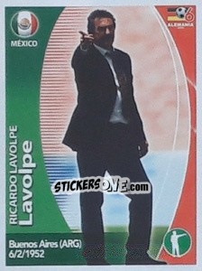 Sticker Ricardo La Volpe - Mundial Alemania 2006. Ediciòn Extraordinaria n. 200 - Navarrete
