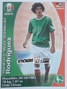 Sticker Francisco Javier Rodríguez - Mundial Alemania 2006. Ediciòn Extraordinaria - Navarrete