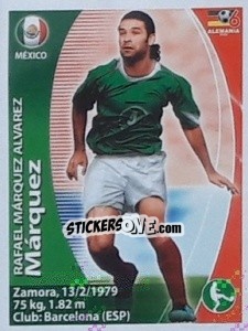 Sticker Rafael Márquez - Mundial Alemania 2006. Ediciòn Extraordinaria - Navarrete