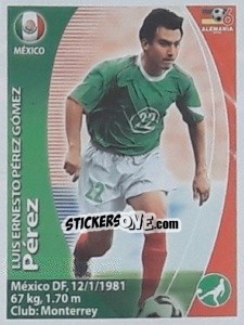 Sticker Lucho Pérez - Mundial Alemania 2006. Ediciòn Extraordinaria - Navarrete
