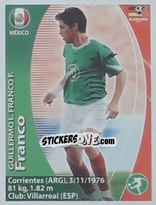 Cromo Guillermo Franco - Mundial Alemania 2006. Ediciòn Extraordinaria - Navarrete