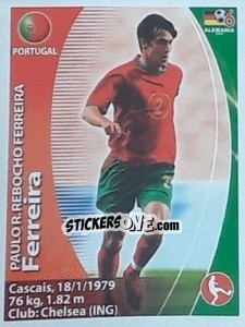 Sticker Paulo Ferreira - Mundial Alemania 2006. Ediciòn Extraordinaria - Navarrete