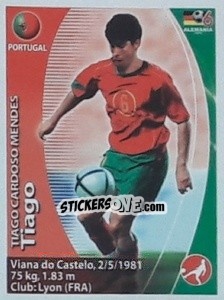 Sticker Tiago Mendes - Mundial Alemania 2006. Ediciòn Extraordinaria n. 225 - Navarrete