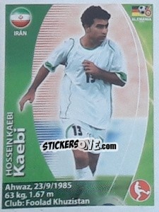 Sticker Hossein Kaebi - Mundial Alemania 2006. Ediciòn Extraordinaria - Navarrete