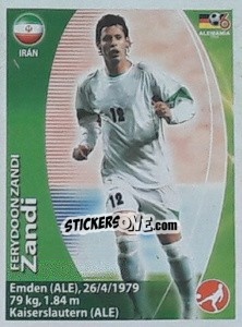 Sticker Ferydoon Zandi - Mundial Alemania 2006. Ediciòn Extraordinaria - Navarrete