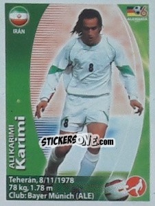 Sticker Ali Karimi - Mundial Alemania 2006. Ediciòn Extraordinaria - Navarrete