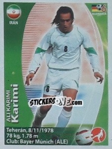 Sticker Ali Karimi - Mundial Alemania 2006. Ediciòn Extraordinaria n. 241 - Navarrete