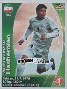 Sticker Vahid Hashemian - Mundial Alemania 2006. Ediciòn Extraordinaria - Navarrete