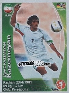 Sticker Javad Kazemian - Mundial Alemania 2006. Ediciòn Extraordinaria - Navarrete