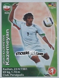 Sticker Javad Kazemian - Mundial Alemania 2006. Ediciòn Extraordinaria n. 244 - Navarrete