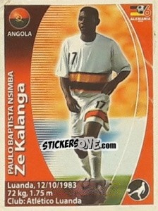 Sticker Zé Kalanga - Mundial Alemania 2006. Ediciòn Extraordinaria - Navarrete