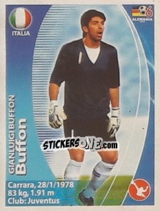 Sticker Gianluigi Buffon - Mundial Alemania 2006. Ediciòn Extraordinaria - Navarrete
