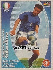 Sticker Alberto Gilardino - Mundial Alemania 2006. Ediciòn Extraordinaria - Navarrete