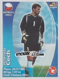 Sticker Petr Cech - Mundial Alemania 2006. Ediciòn Extraordinaria - Navarrete