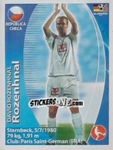 Sticker David Rozehnal - Mundial Alemania 2006. Ediciòn Extraordinaria - Navarrete