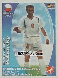 Sticker Karel Poborsky - Mundial Alemania 2006. Ediciòn Extraordinaria - Navarrete