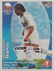 Sticker Milan Baros - Mundial Alemania 2006. Ediciòn Extraordinaria - Navarrete