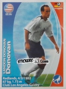 Cromo Landon Donovan - Mundial Alemania 2006. Ediciòn Extraordinaria - Navarrete