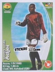 Sticker Sammy Adjei - Mundial Alemania 2006. Ediciòn Extraordinaria - Navarrete