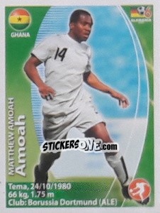 Sticker Matthew Amoah - Mundial Alemania 2006. Ediciòn Extraordinaria - Navarrete