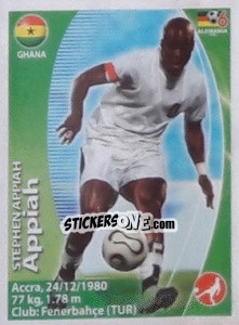 Sticker Stephen Appiah - Mundial Alemania 2006. Ediciòn Extraordinaria n. 317 - Navarrete
