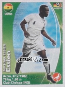 Sticker Michael Essien - Mundial Alemania 2006. Ediciòn Extraordinaria n. 321 - Navarrete