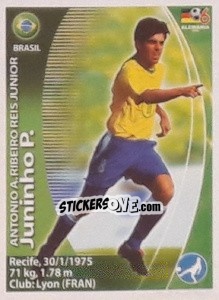 Sticker Juninho Pernambucano - Mundial Alemania 2006. Ediciòn Extraordinaria - Navarrete