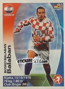 Cromo Bosko Balaban - Mundial Alemania 2006. Ediciòn Extraordinaria - Navarrete