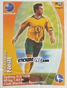 Sticker Lucas Neill - Mundial Alemania 2006. Ediciòn Extraordinaria n. 363 - Navarrete