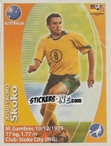 Sticker Josip Skoko - Mundial Alemania 2006. Ediciòn Extraordinaria - Navarrete