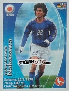 Sticker Yuji Nakazawa - Mundial Alemania 2006. Ediciòn Extraordinaria n. 380 - Navarrete
