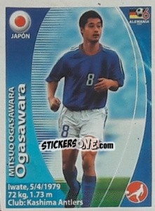 Sticker Mitsuo Ogasawara - Mundial Alemania 2006. Ediciòn Extraordinaria n. 383 - Navarrete