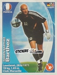 Sticker Fabien Barthez - Mundial Alemania 2006. Ediciòn Extraordinaria - Navarrete