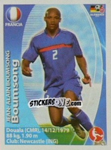 Cromo Jean-Alain Boumsong - Mundial Alemania 2006. Ediciòn Extraordinaria - Navarrete