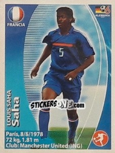 Sticker Louis Saha - Mundial Alemania 2006. Ediciòn Extraordinaria - Navarrete