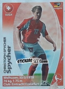 Sticker Christoph Spycher - Mundial Alemania 2006. Ediciòn Extraordinaria - Navarrete