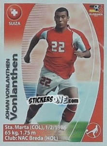 Sticker Johan Vonlanthen - Mundial Alemania 2006. Ediciòn Extraordinaria n. 414 - Navarrete