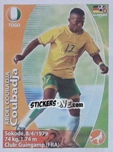 Sticker Abdel Coubadja - Mundial Alemania 2006. Ediciòn Extraordinaria - Navarrete