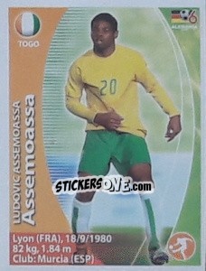 Sticker Ludovic Assemoassa - Mundial Alemania 2006. Ediciòn Extraordinaria - Navarrete