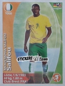 Sticker Moustapha Salifou - Mundial Alemania 2006. Ediciòn Extraordinaria - Navarrete