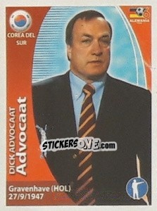 Sticker Dick Advocaat - Mundial Alemania 2006. Ediciòn Extraordinaria - Navarrete