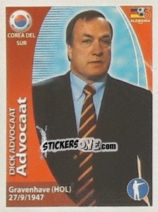 Cromo Dick Advocaat - Mundial Alemania 2006. Ediciòn Extraordinaria n. 440 - Navarrete