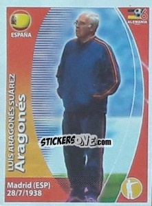 Cromo Luis Aragonés - Mundial Alemania 2006. Ediciòn Extraordinaria - Navarrete