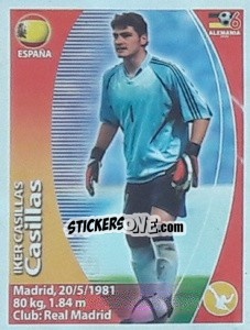 Sticker Iker Casillas - Mundial Alemania 2006. Ediciòn Extraordinaria n. 457 - Navarrete