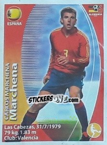 Sticker Carlos Marchena - Mundial Alemania 2006. Ediciòn Extraordinaria - Navarrete