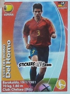 Sticker Asier Del Horno - Mundial Alemania 2006. Ediciòn Extraordinaria - Navarrete