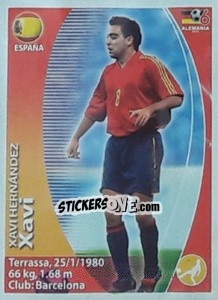 Figurina Xavi Hernández - Mundial Alemania 2006. Ediciòn Extraordinaria - Navarrete