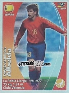 Sticker David Albelda - Mundial Alemania 2006. Ediciòn Extraordinaria - Navarrete