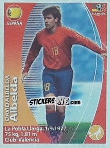 Cromo David Albelda - Mundial Alemania 2006. Ediciòn Extraordinaria - Navarrete